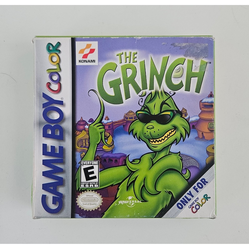 Nintendo Gameboy Color The Grinch Game Complete Box Game Manual Insert